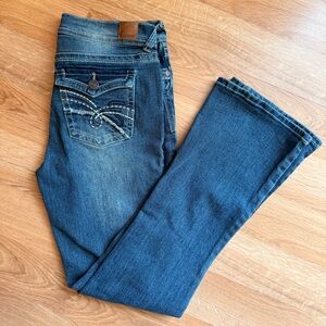 Wallflower Medium Blue Flare Jeans
